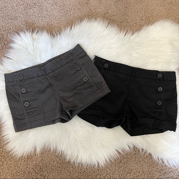 Aritzia Pants - ARITZIA TALULA 2 x Pairs of Shorts Starboard Black Grey